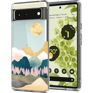 Unov Pixel 6 Funda transparente con diseño de poliuretano_1