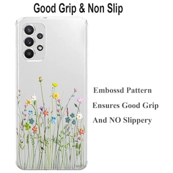 Unov Funda compatible con Galaxy A53 5G transparente con_5