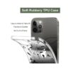 Unov Funda compatible con iPhone 13 Pro transparente con_5