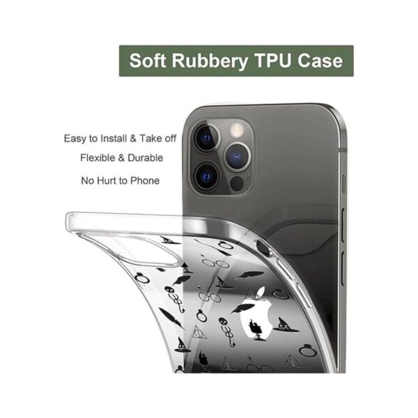 Unov Funda compatible con iPhone 13 Pro transparente con_5