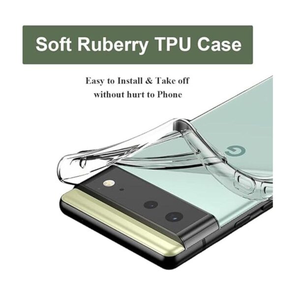 Unov Pixel 6 Funda transparente con diseño de poliuretano_4
