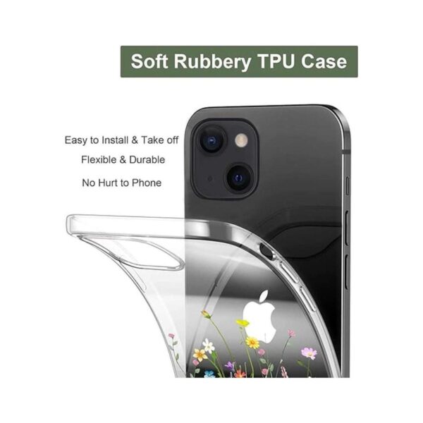 Unov Funda compatible con iPhone 13 transparente con_5