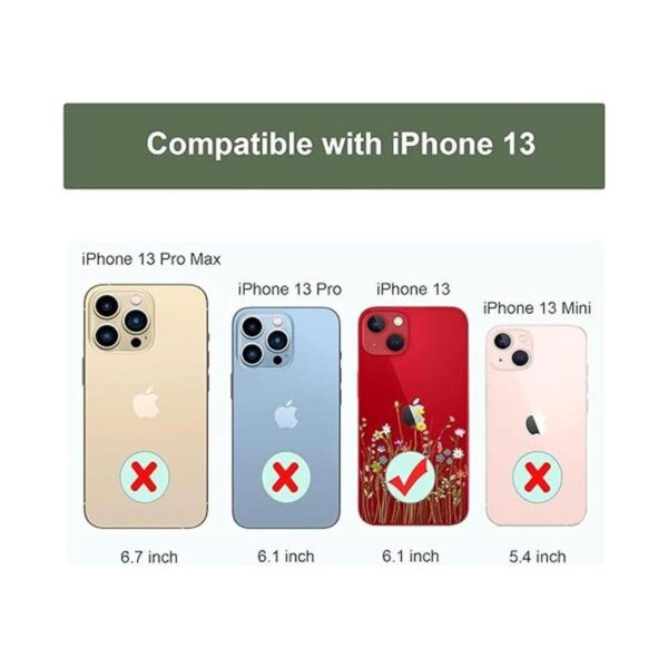 Unov Funda compatible con iPhone 13 transparente con_3