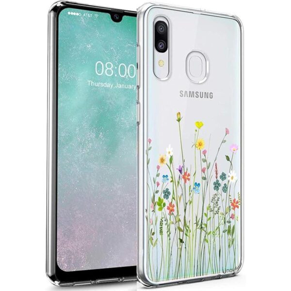 Unov Funda compatible con Galaxy A20 A30 transparente_4