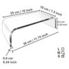 Soporte acrílico AMT para monitores soporte claro para_4