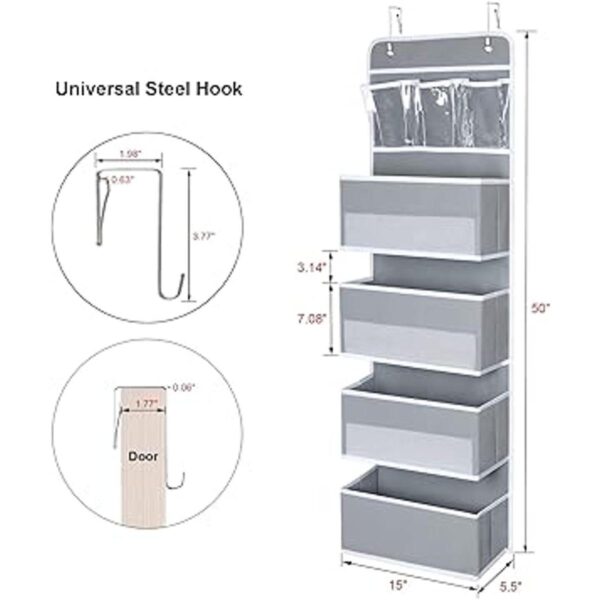 Organizador Univivi para colgar en la puerta armario de_6