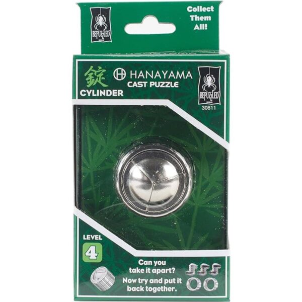 Hanayama rompecabezas cilindro de metal fundido nivel 4._1