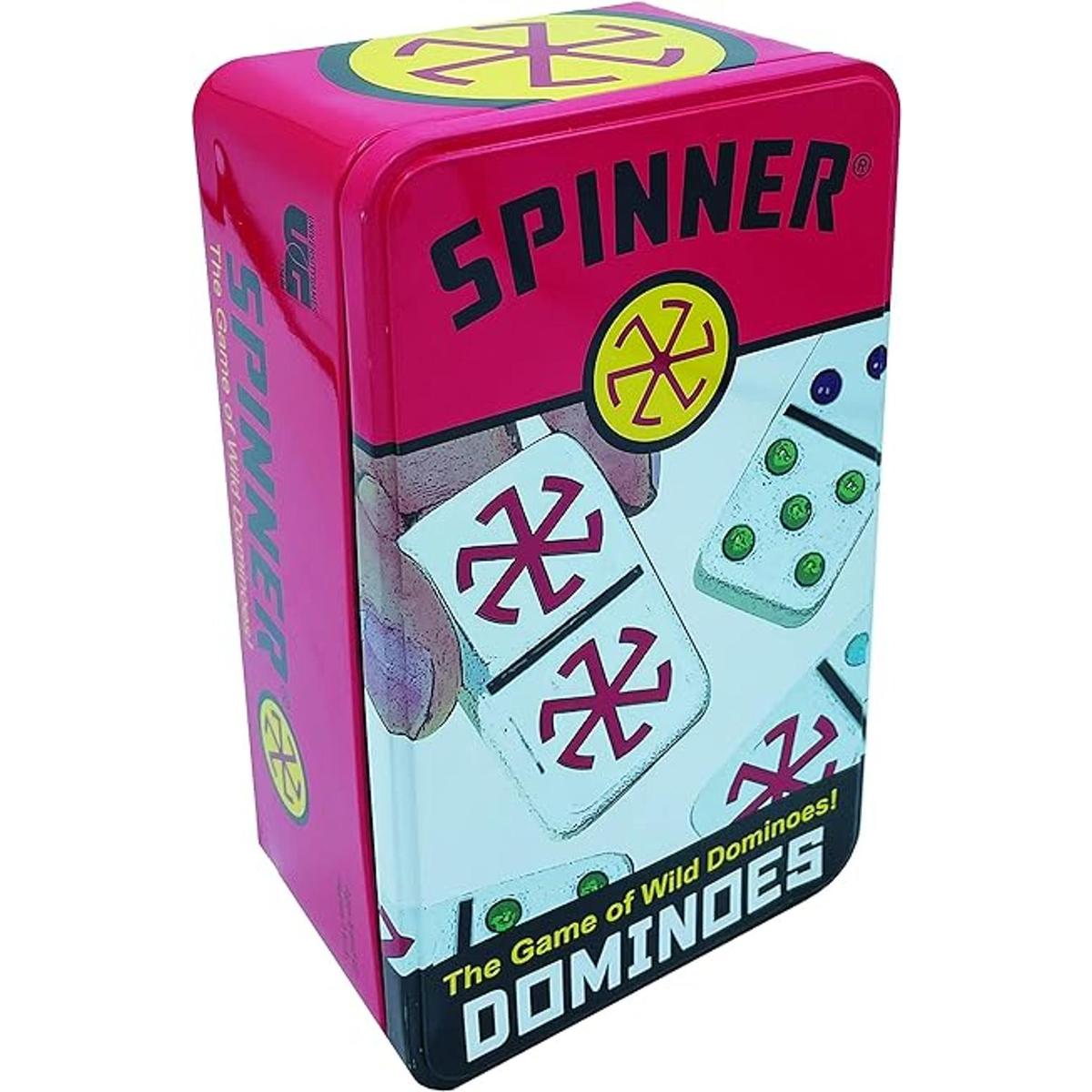 Juego de dominó de puntos de colores giratorios de juegos