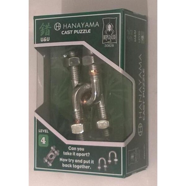 Bepuzzled U U Hanayama Rompecabezas de metal fundido_1