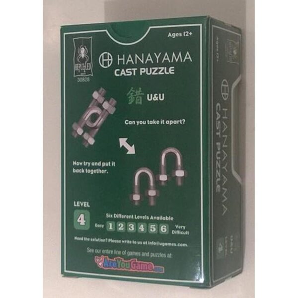 Bepuzzled U U Hanayama Rompecabezas de metal fundido_3