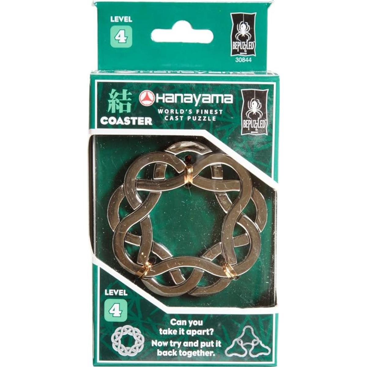 Bepuzzled Coaster Hanayama Rompecabezas de metal fundido