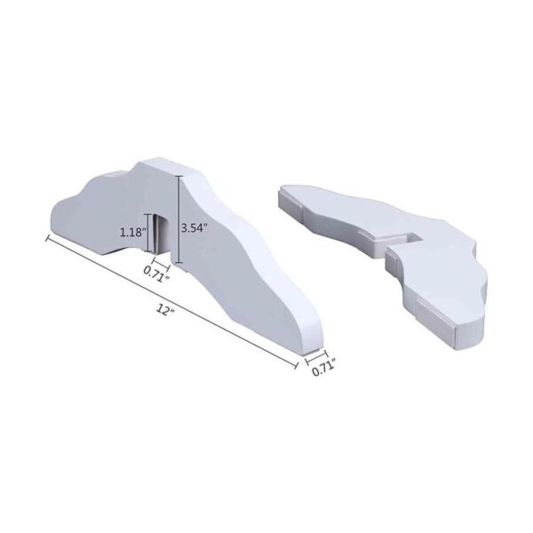 Unipaws Pies de apoyo para puerta de madera para