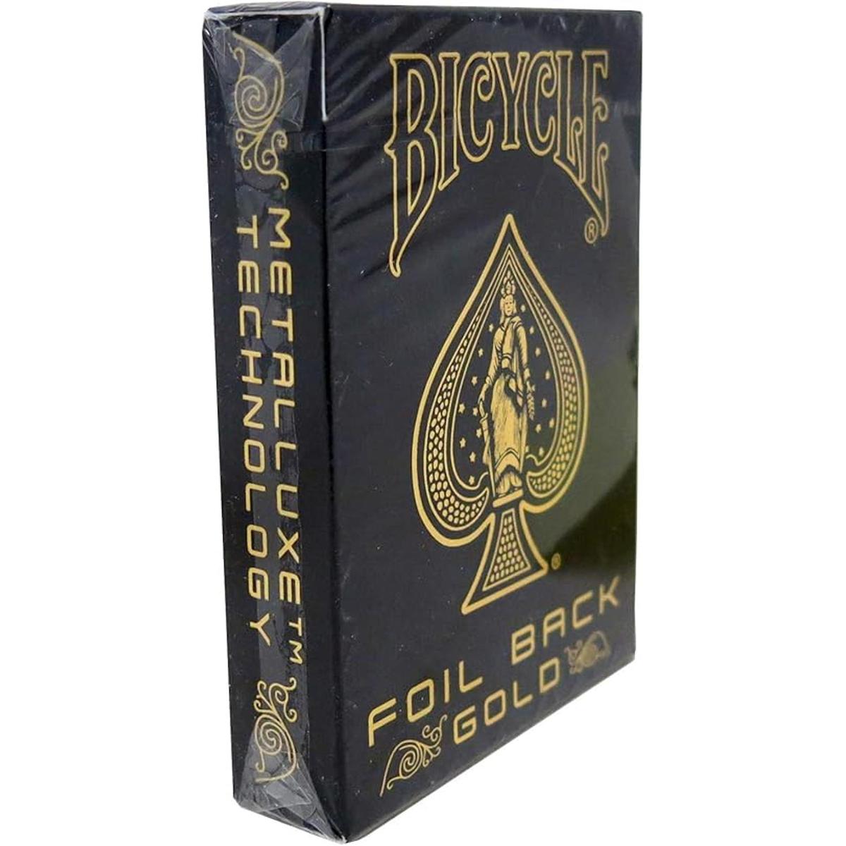 Bicycle Rider Back metalluxe Juego de cartas. Gold Foil