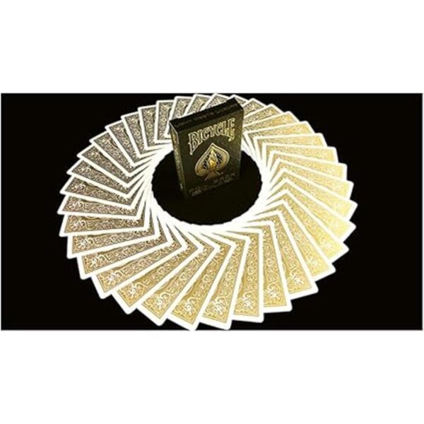 Bicycle Rider Back metalluxe Juego de cartas. Gold Foil_3