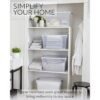 Rubbermaid Cleverstore Contenedores de plástico apilables_3