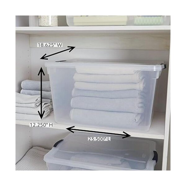 Rubbermaid Cleverstore Contenedores de plástico apilables_2