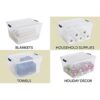 Rubbermaid Cleverstore Contenedores de plástico apilables_6