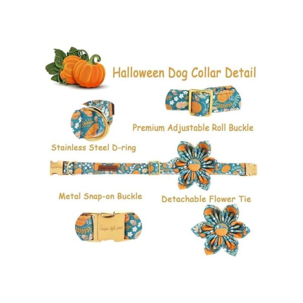 Unique style paws Collar de perro con corbatín a cuadros_2