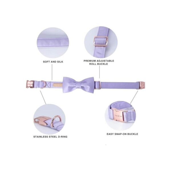 Unique style paws Collar de perro con pajarita y corbata