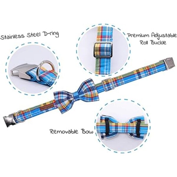 Collar de perro y gato para Navidad con diseño de patas de_2