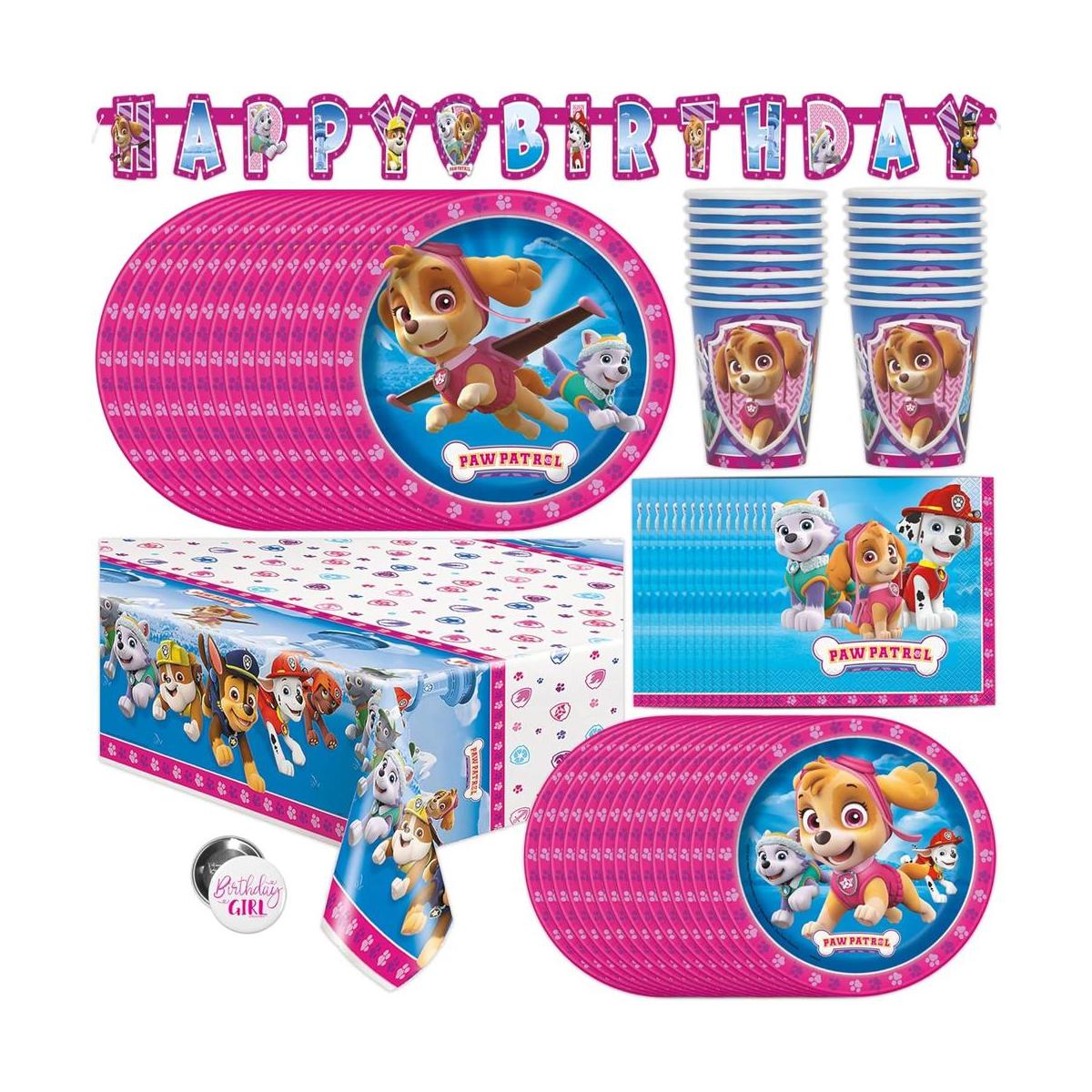 Pink Skye Paw Patrol Suministros y decoraciones para