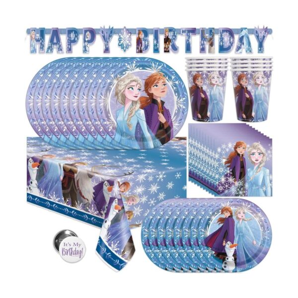 Juego de suministros para fiesta de cumpleaños de Frozen_1