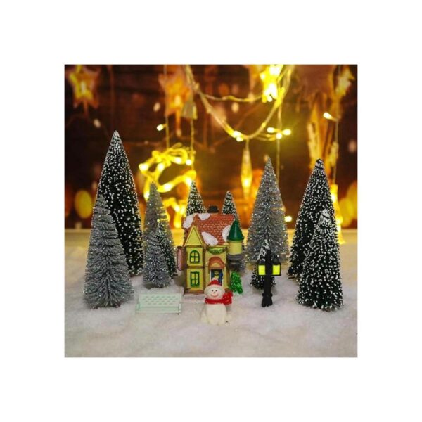 UNIPRIMEBBQ Mini botella de pino de Navidad en miniatura_6
