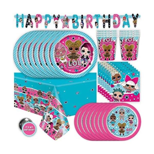 LOL Party Supplies Decoraciones de cumpleaños Sirve a 16_1