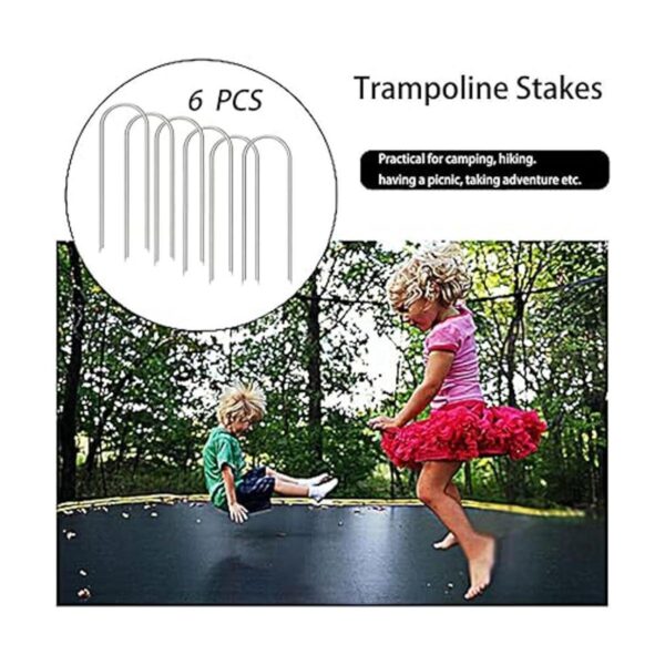 Uniprime Estacas de trampolín en forma de U con anclajes_4