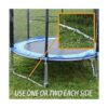Uniprime Estacas de trampolín en forma de U con anclajes_3