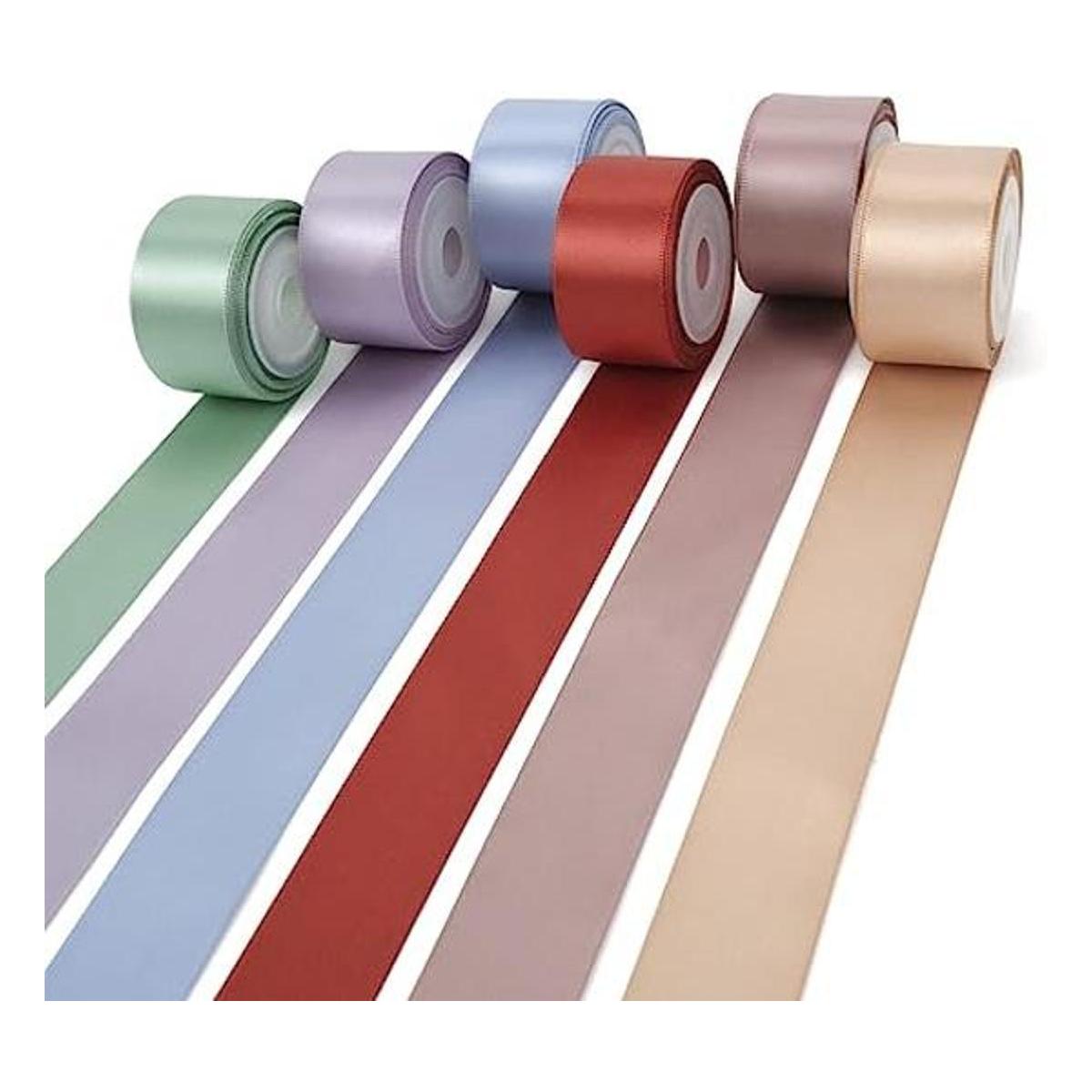 UnionJoy Elegante cinta de satén de 1 pulgada 6 colores