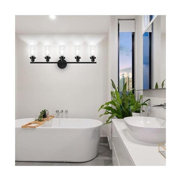 Unicozin Modernas luces de pared de color negro mate 5