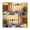 Unicozin Modernas luces de pared de color negro mate 5