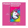 Unicqe Unicorn Stickers Party Favor 25 paquetes de