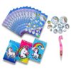 Unicqe Unicorn Stickers Party Favor 25 paquetes de