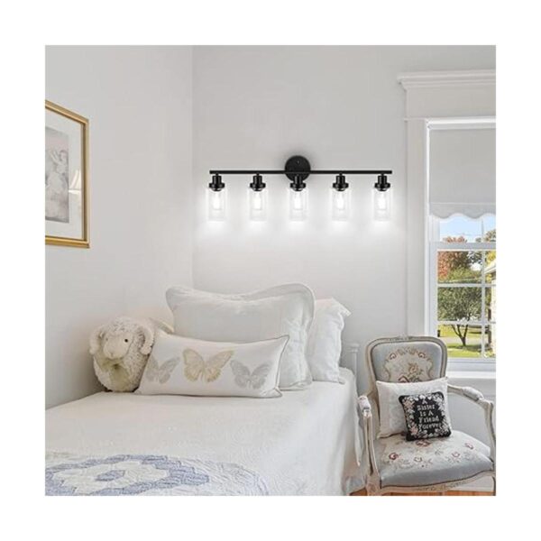 Unicozin Modernas luces de pared de color negro mate 5