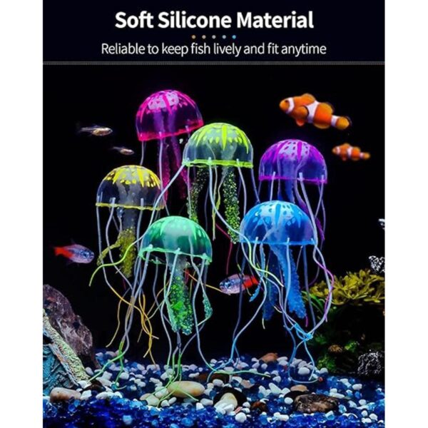 Uniclife 6 PCS Colorful Jellyfish Ornament with Glowing_2