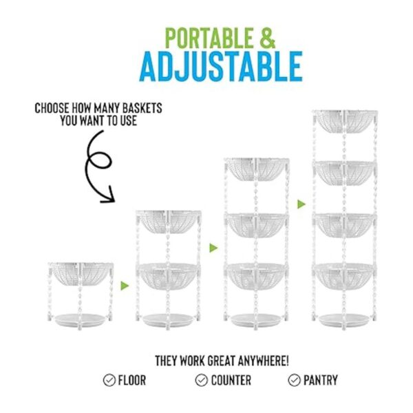 Uncluttered Designs Contenedores apilables para cestas 4_4