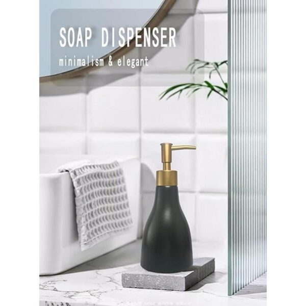 Dispensador de jabón líquido de 9.5 fl oz para baño con_2