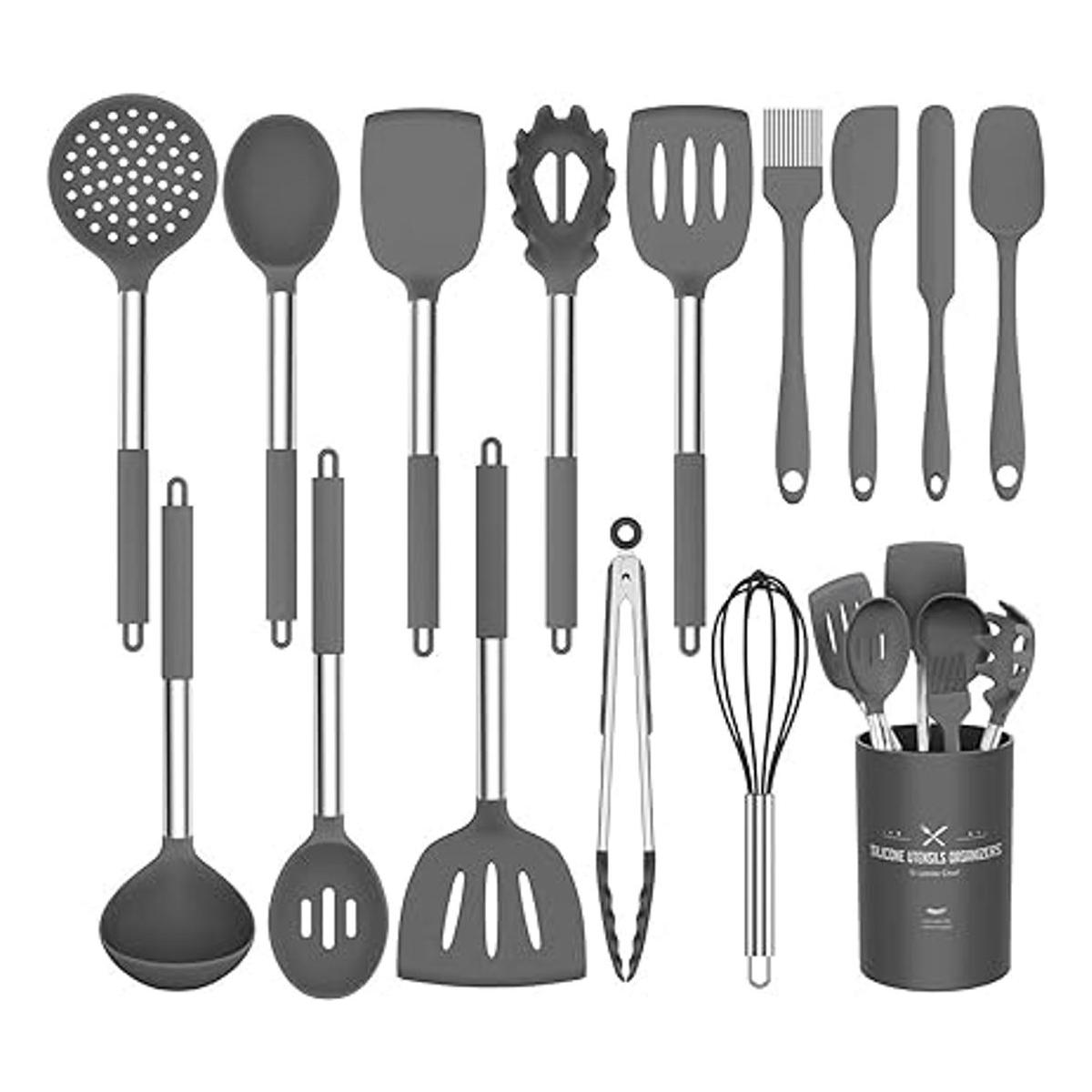 Umite Chef Juego de utensilios de cocina de silicona 15