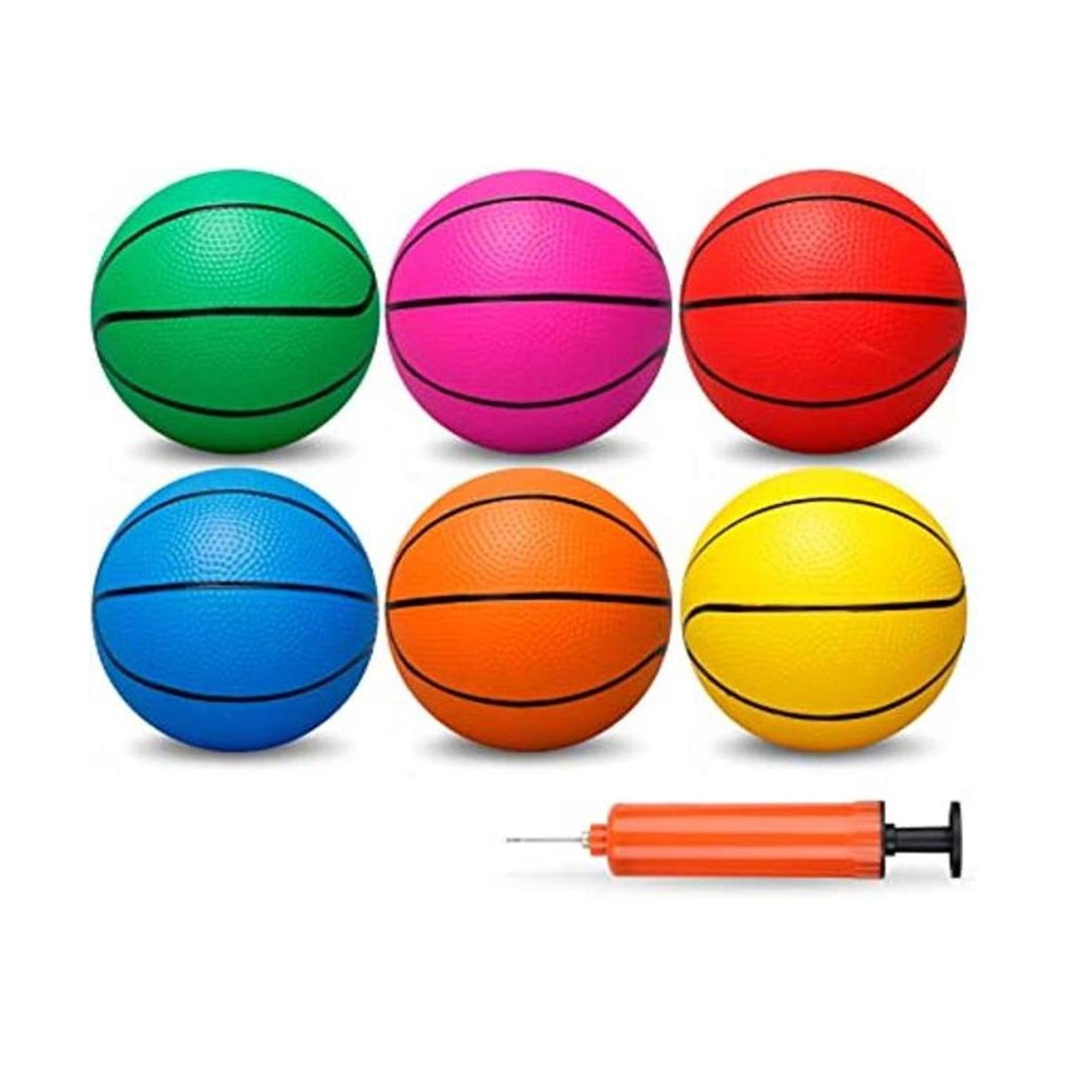 Mini baloncesto de PVC de 5 pulgadas para mini aros de