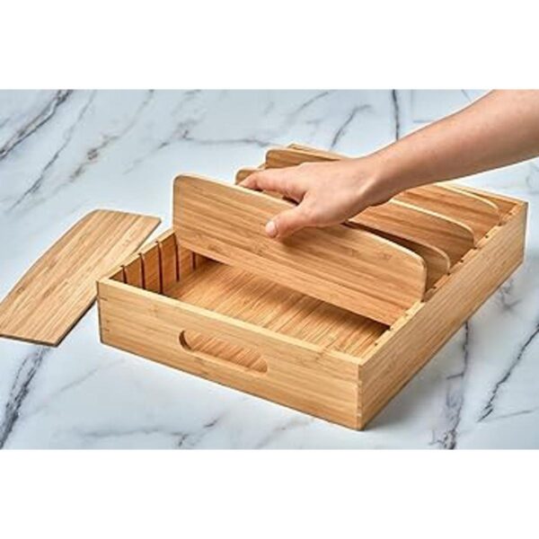 Organizador de armario de cocina para tapas de_2