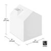 Umbra Casa caja de pañuelos adorable en forma de casa