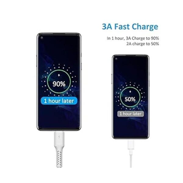 Cable USB C corto de 4 pulgadas paquete de 5 cables USB A_3