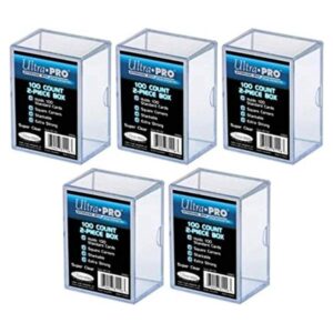 Ultra Pro Paquete de 5 cajas de almacenamiento de 100_1