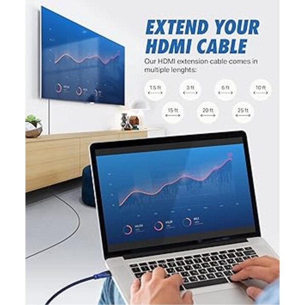 Extensor HDMI Cable 2.0 macho hembra 2Pack 4 K 2.0_2