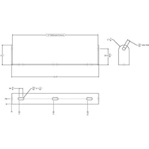 Rodillo resistente con soporte Acero galvanizado de 15_5