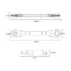 Llave de servicio HVAC llave de trinquete de
