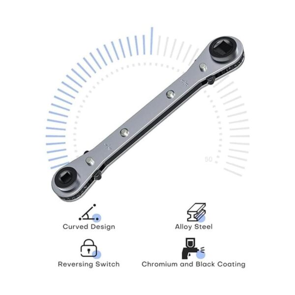 Llave de servicio HVAC llave de trinquete de