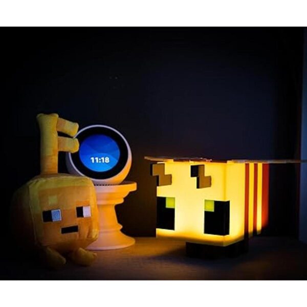 Minecraft Luz LED de estado de ánimo con figura de abeja